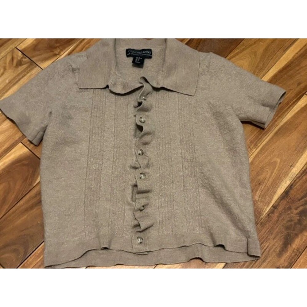 Christian lacroix extra fine merino wool sweater xl